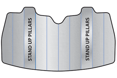 IntroTech Stand Up Windshield Sun Shade - 99% UV Block - Lowest Price!