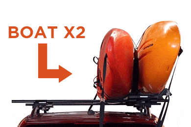 Yakima JayLow Kayak Rack - Jay Low Folding Kayak Carrier